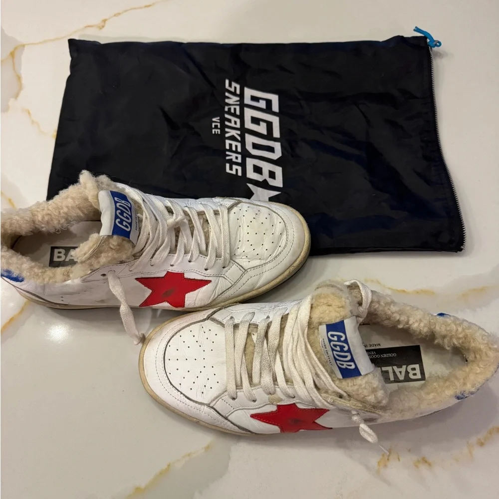 Golden Goose Ball Star Shearling New in Bag 7/7.5 - Picture 2 of 10